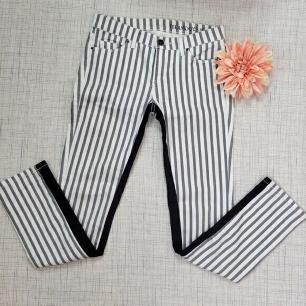 BLANKNYC‎ The Stick Shift Skinny Life Sentence Striped Jeans 26